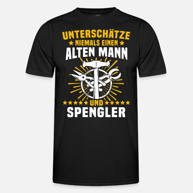 Spengler Beruf Bauspengler - Männer Funktions-T-Shirt - Schwarz