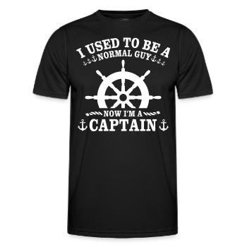 Kapitän Boot Bateau Capitaine - T-shirt sport Homme - noir - Devant - AI Model Male 178 dark (178cm)