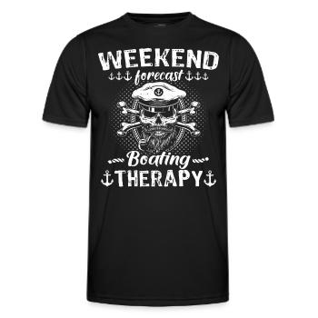 Kapitän Boot Bateau Capitaine - T-shirt sport Homme - noir - Devant - AI Model Male 178 dark (178cm)