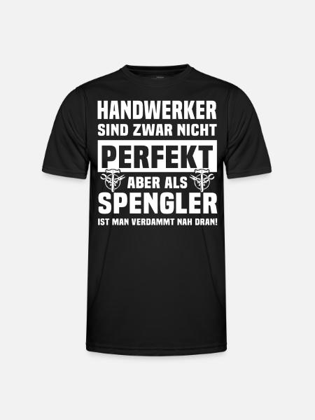 Spengler Bauspengler Karosseriespengler - Männer Funktions-T-Shirt - Schwarz