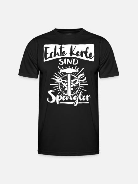 Bauspengler Karosseriespengler Spengler - Männer Funktions-T-Shirt - Schwarz