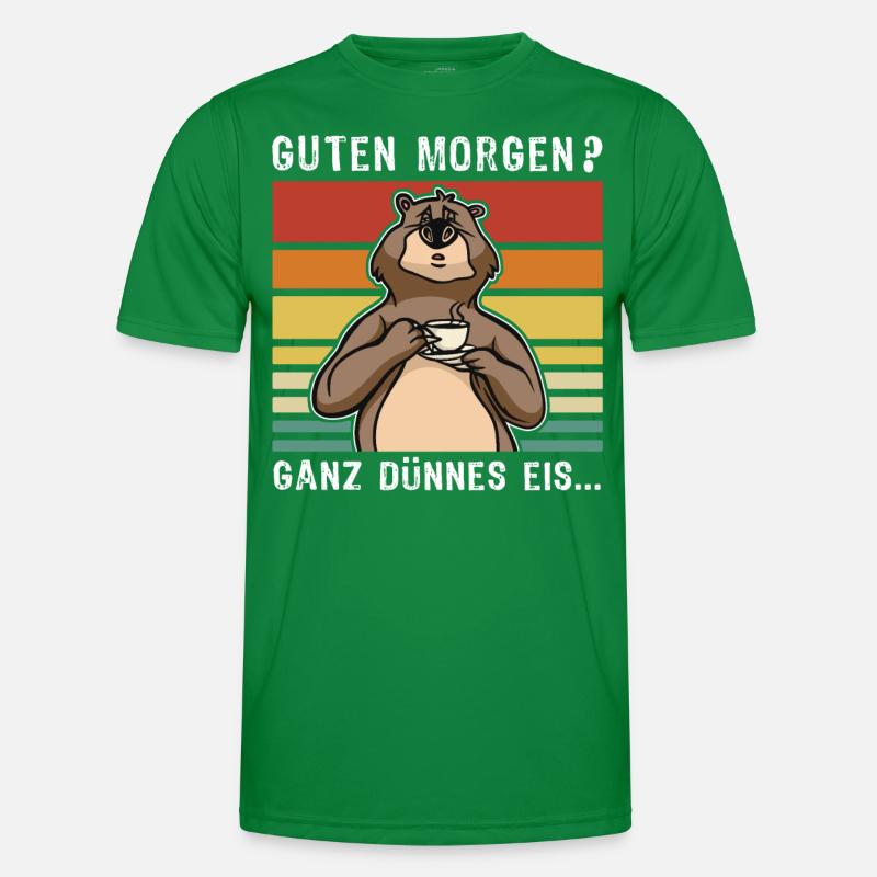 Bär Kaffee Bärchen Männer Funktions-T-Shirt