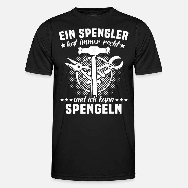 Spengler Spengeln Karosseriespengler - Männer Funktions-T-Shirt - Schwarz