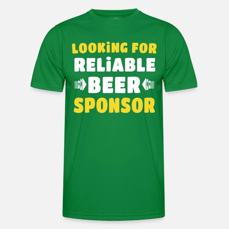 Bier Sponsor Trinksprüche Biertrinker Männer Funktions-T-Shirt