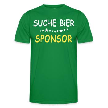 Bier Sprüche Trinksprüche Bierliebhaber - Männer Funktions-T-Shirt - Kelly Green - Vorne - AI Model Male 178 dark (178cm)