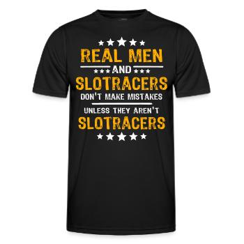 Slot Car Racing Slot Race - Men's Functional T-Shirt - black - Front - AI Model Male 178 dark (178cm)