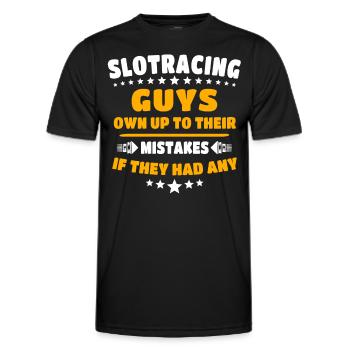 Slot Car Racing Slot Race - Men's Functional T-Shirt - black - Front - AI Model Male 178 dark (178cm)