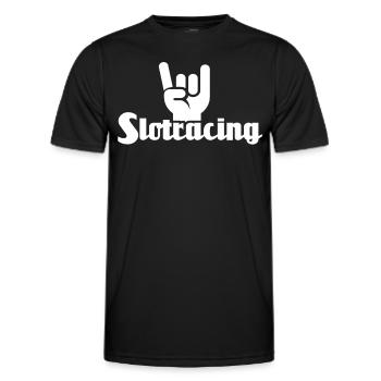Slot Car Racing Slot Race - Men's Functional T-Shirt - black - Front - AI Model Male 178 dark (178cm)