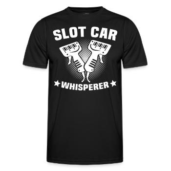 Slot Racing Slot Car - Men's Functional T-Shirt - black - Front - AI Model Male 178 dark (178cm)