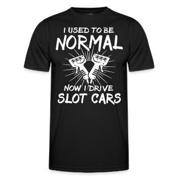 Slot Race Slot Car - Men's Functional T-Shirt - black - Front - AI Model Male 178 dark (178cm)