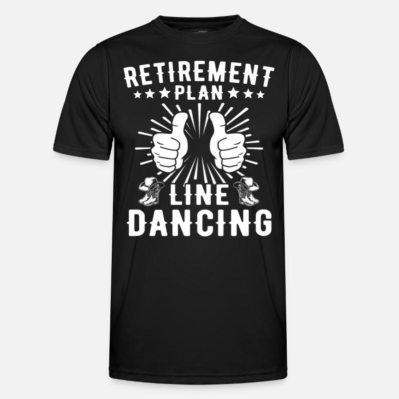 Line Dance Line Dancing - Men's Functional T-Shirt - black