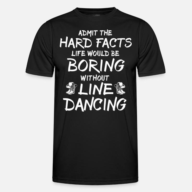 Line Dancing Gift - Men's Functional T-Shirt - black