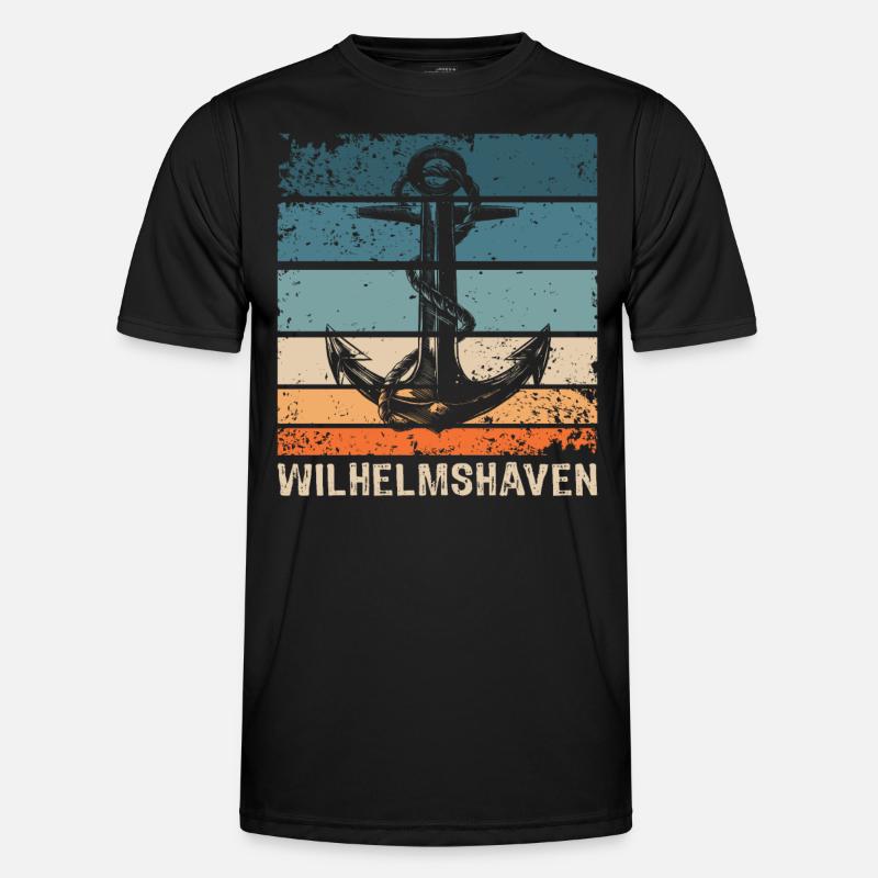 Wilhelmshaven Sprüche Wilhelmshavener Geschenk - Männer Funktions-T-Shirt - Schwarz