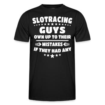 Slot Racing Slot Car - Men's Functional T-Shirt - black - Front - AI Model Male 178 dark (178cm)