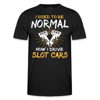 Slot Racing Slot Car - Men's Functional T-Shirt - black - Front - AI Model Male 178 dark (178cm)