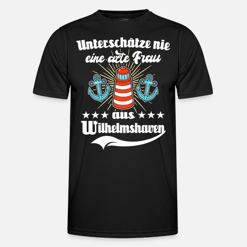 Wilhelmshaven Sprüche Wilhelmshavener Spruch - Männer Funktions-T-Shirt - Schwarz