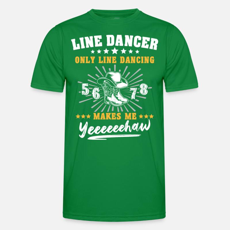 Line Dancing Men's Functional T-Shirt