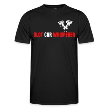 Slot Car Racing Slot Race - Men's Functional T-Shirt - black - Front - AI Model Male 178 dark (178cm)