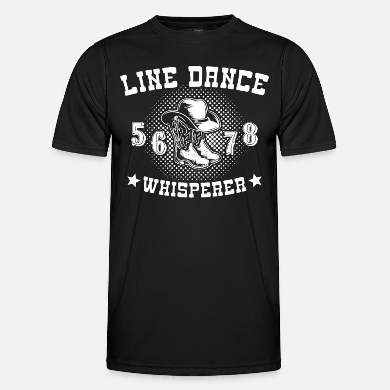 Line Dancing Line Dancer - Men's Functional T-Shirt - black