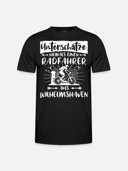 Wilhelmshaven Fahrrad Wilhelmshavener Radfahrer - Männer Funktions-T-Shirt - Schwarz