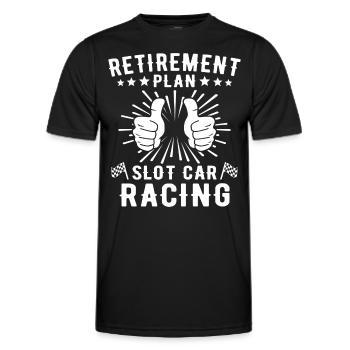 Slot Car Racing Slot Race - Men's Functional T-Shirt - black - Front - AI Model Male 178 dark (178cm)
