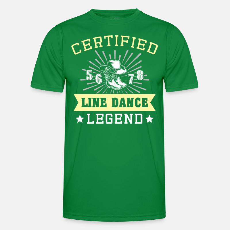 Line Dance Legend Line Dancing Männer Funktions-T-Shirt