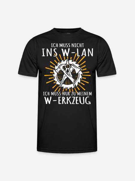 Zimmermann Zimmerer Zimmerleute - Männer Funktions-T-Shirt - Schwarz