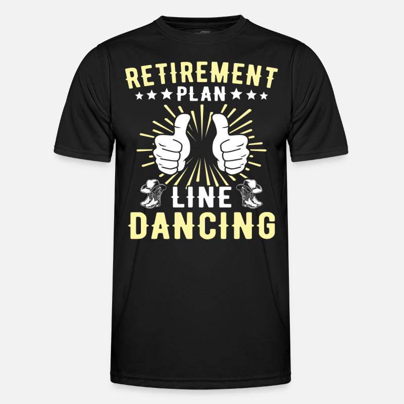 Line Dancer Line Dancing - Men's Functional T-Shirt - black