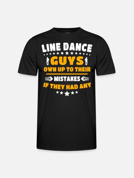 Line Dance Line Dancing - Men's Functional T-Shirt - black