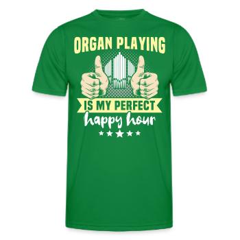 Organist Organist Organ - Men's Functional T-Shirt - kelly green - Front - AI Model Male 178 dark (178cm)
