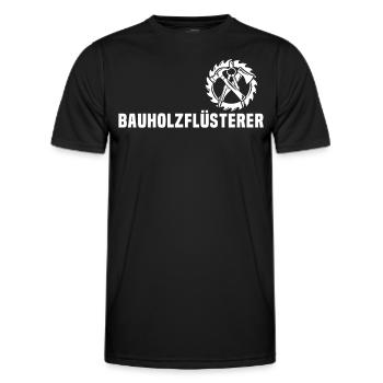 Zimmermann Zimmerer - Männer Funktions-T-Shirt - Schwarz - Vorne - AI Model Male 178 dark (178cm)