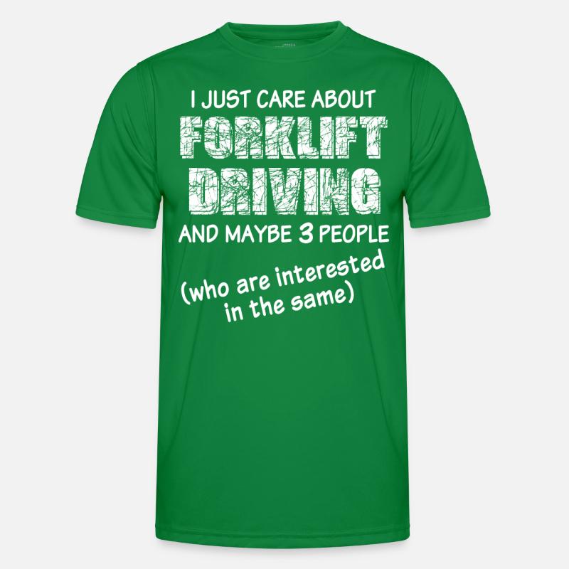 Stapler Staplerfahrer Männer Funktions-T-Shirt