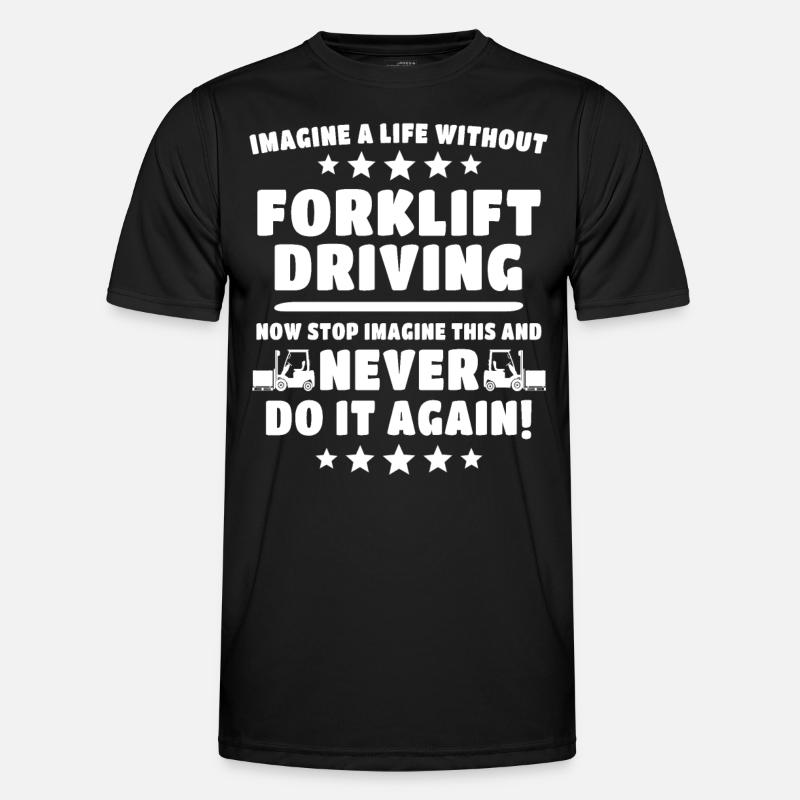 Forklift driver - Men's Functional T-Shirt - black