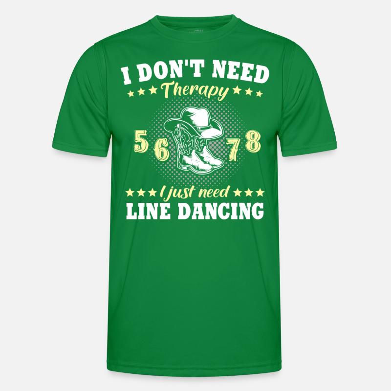 Line Dancing Männer Funktions-T-Shirt