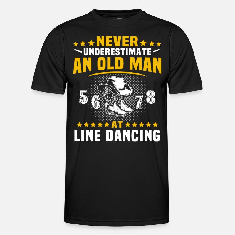 Underestimate Line Dance Man - Men's Functional T-Shirt - black