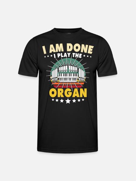 Kirchenorganist Organist Orgelspieler - Männer Funktions-T-Shirt - Schwarz