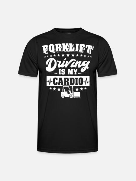 Forklift driver Forklift - Men's Functional T-Shirt - black