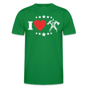 Zimmermann Liebe Schreiner Tischler - Männer Funktions-T-Shirt - Kelly Green - Vorne - AI Model Male 178 dark (178cm)