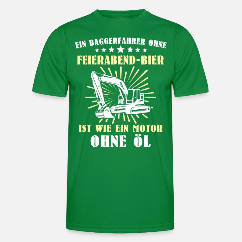 Baggerfuehrer Baggerfahrer Männer Funktions-T-Shirt