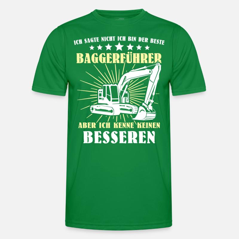 Baggerfuehrer Baggerfahrer Männer Funktions-T-Shirt
