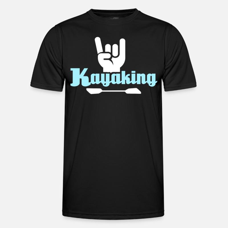 Kayaking Kayak - Men's Functional T-Shirt - black