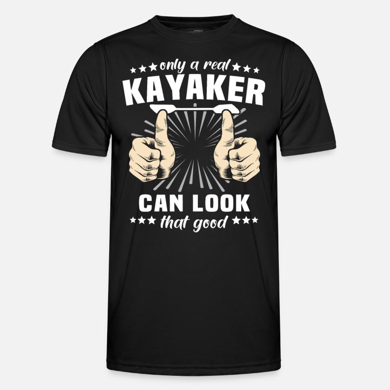 Kayaking Kayak - Men's Functional T-Shirt - black