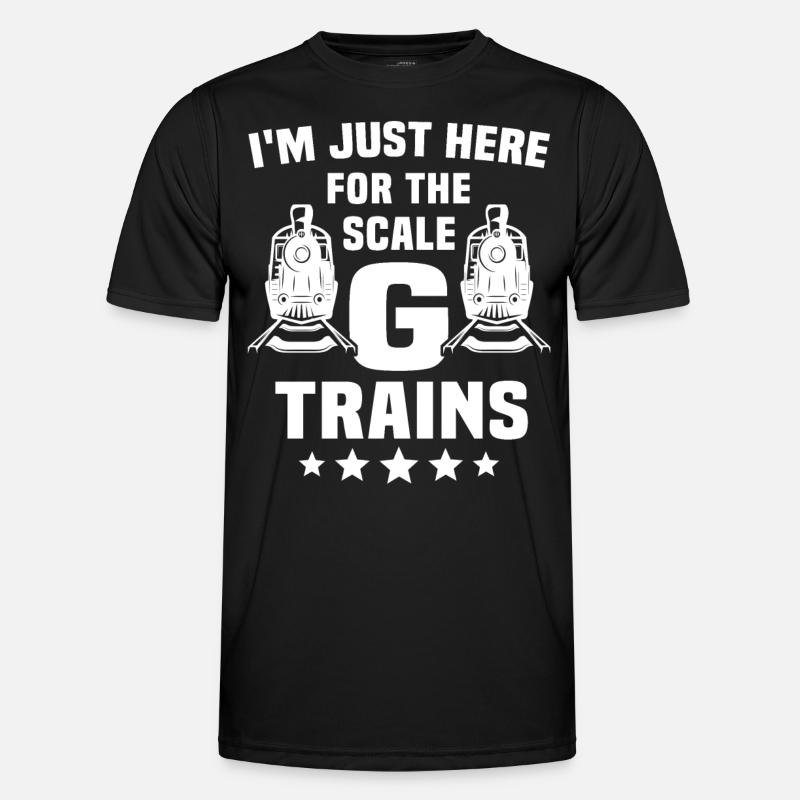 Gartenbahn Spur G Modellbahn - Männer Funktions-T-Shirt - Schwarz