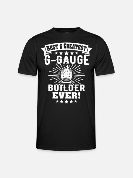 Gartenbahn Modellbahn Spur G - Männer Funktions-T-Shirt - Schwarz