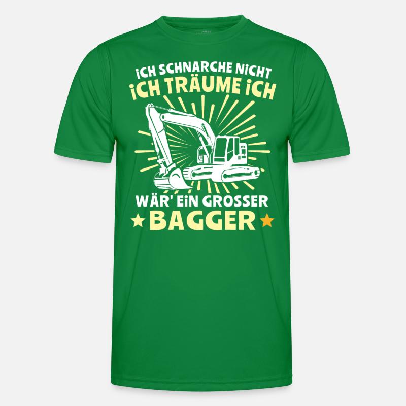 Baggerfuehrer Baggerfahrer Männer Funktions-T-Shirt