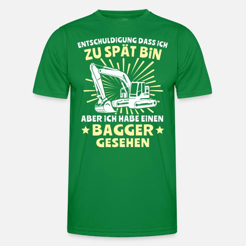 Baggerfuehrer Baggerfahrer Männer Funktions-T-Shirt