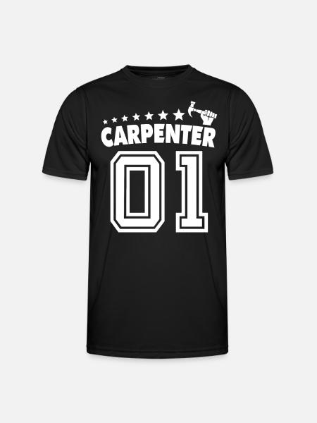 Charpentier, charpentier, charpentier, - T-shirt sport Homme - noir