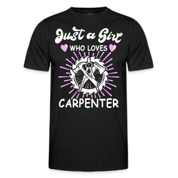 Charpentier, charpentier, charpentier, - T-shirt sport Homme - noir - Devant - AI Model Male 178 dark (178cm)
