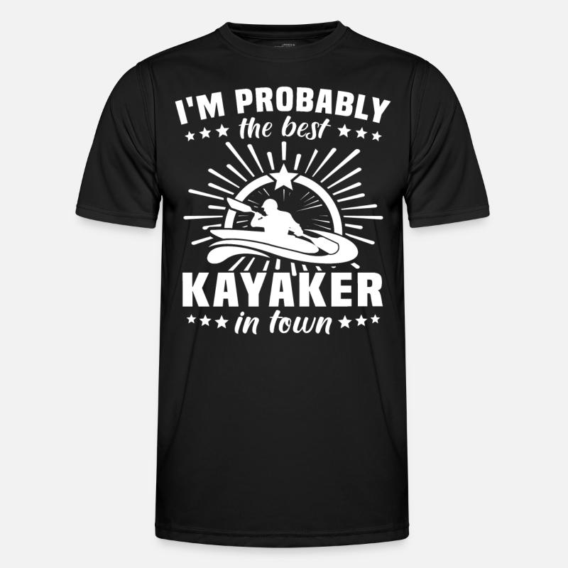 Kayaker Kayaking - Men's Functional T-Shirt - black