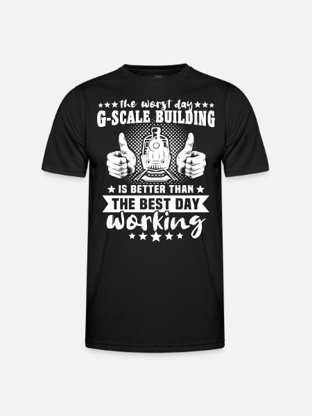 Gartenbahn Spur G Modelleisenbahn - Männer Funktions-T-Shirt - Schwarz